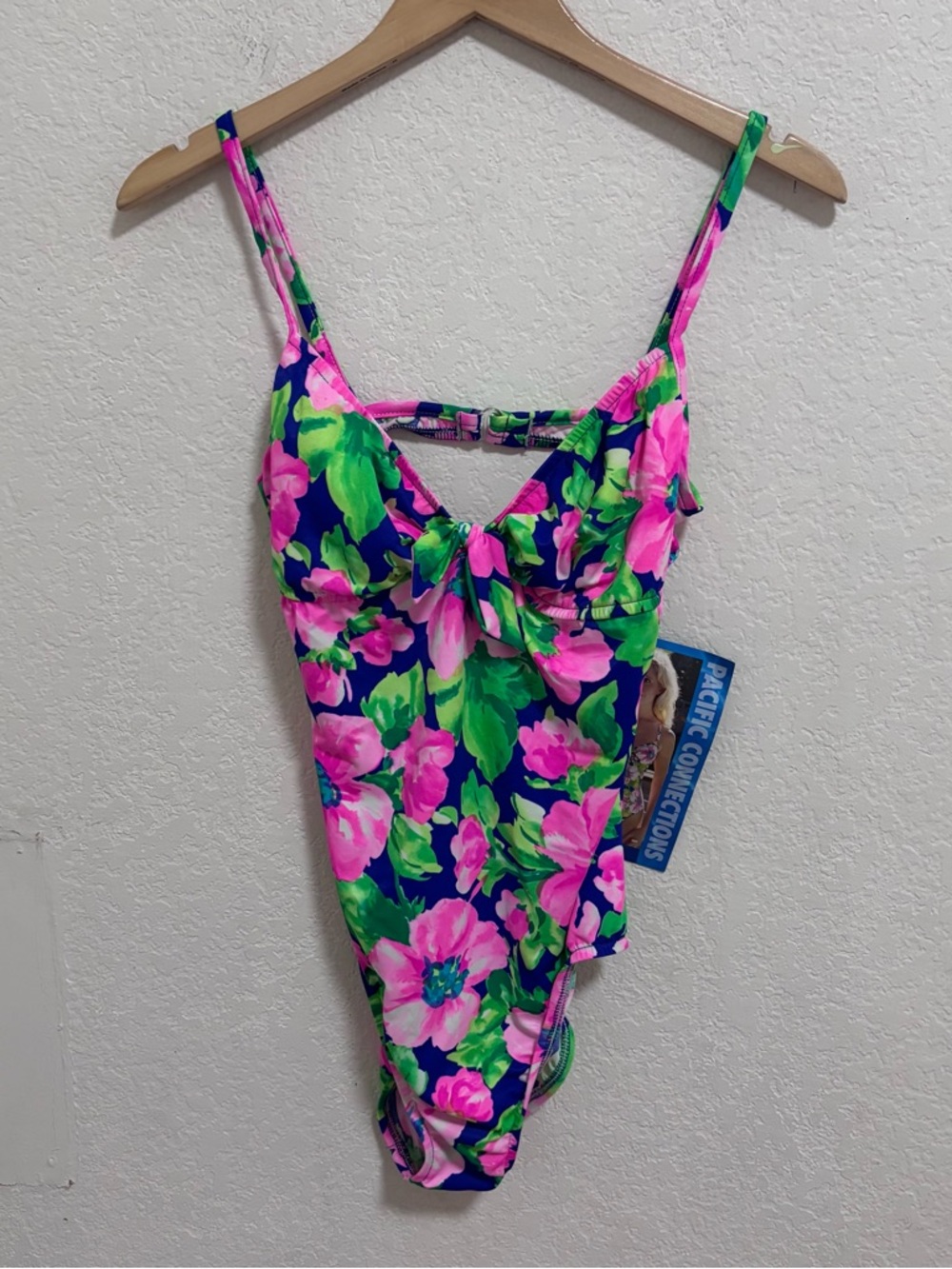 Vintage pacific connections one piece floral swimsuit NWT
